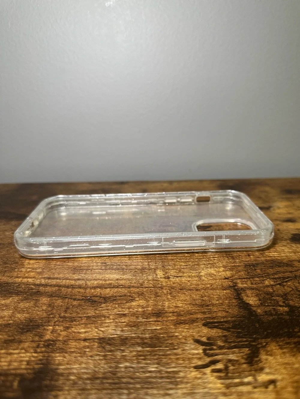 Clear sparkly iPhone 14 Pro Max Case (two pieces)